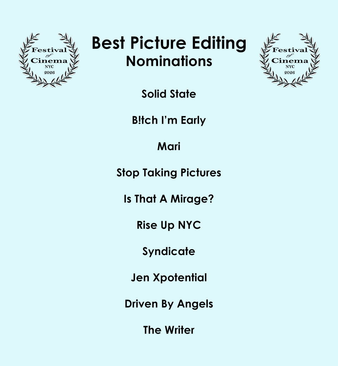 Best Picture Editing