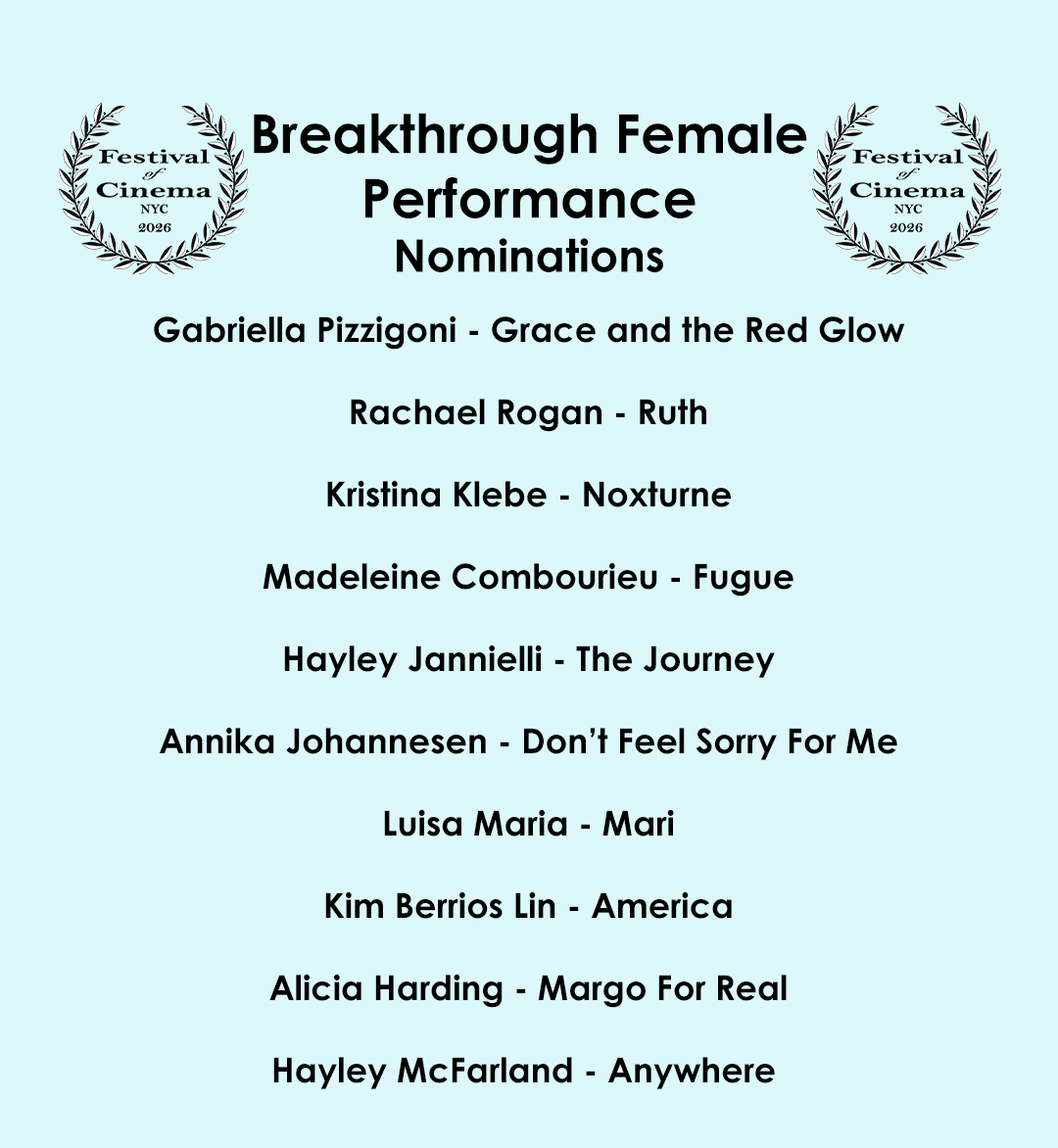 Breakthrough Female Performance